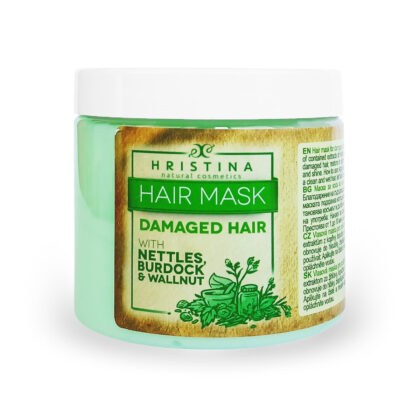 Hair Mask for Damaged Hair with Nettle, Walnut and Burdock, 200ml