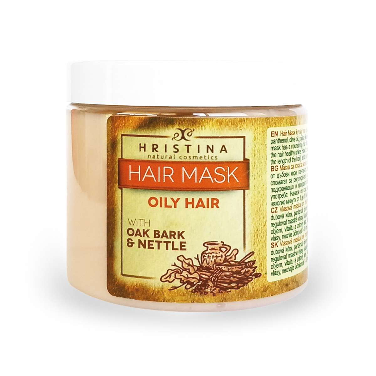 Hair Mask for Oily Hair with Oak Bark, 200ml